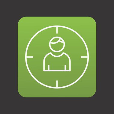 hedef hedef simgesi, basit yaratıcı tasarım, vektör illüstrasyonu