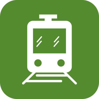  Vektör tren simgesi illüstrasyonu