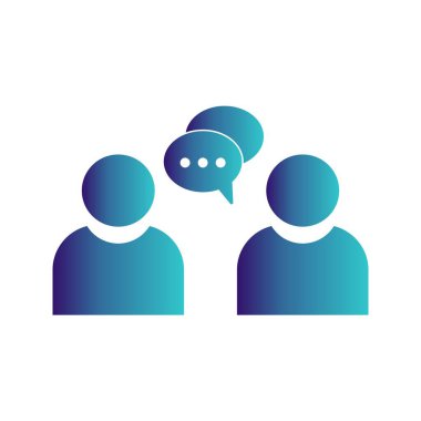 sohbet simgesi, vektör illüstrasyonu