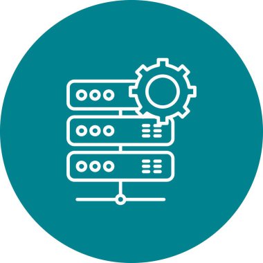 Web grafik çark simgesi, vektör illüstrasyonu 