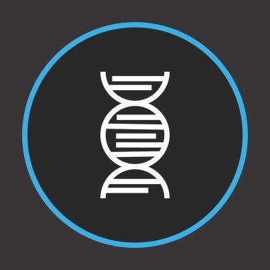 DNA simgesi, web grafiği, vektör illüstrasyonu 