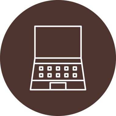 vektör dizüstü simgesi illüstrasyonu