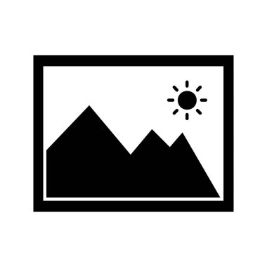 Galeri Simgesi vektör illüstrasyonu