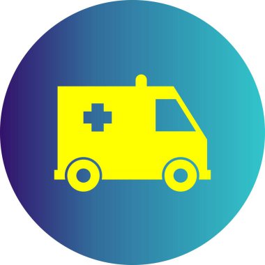 Projeniz için vektör ambulans simgesi