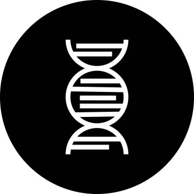 DNA simgesi, web grafiği, vektör illüstrasyonu 