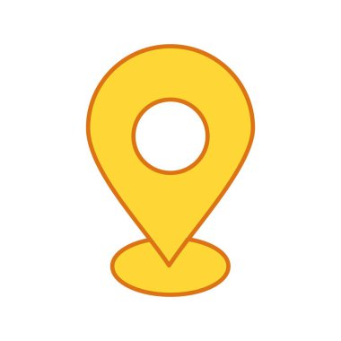 gps Konum simgesi, pin vektör illüstrasyonu, seyahat konsepti