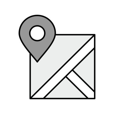  gps Konum simgesi, pin vektör illüstrasyonu, seyahat konsepti