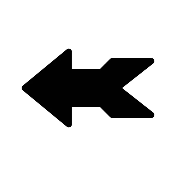 Left Direction Arrow Icon Your Project — Stock Vector