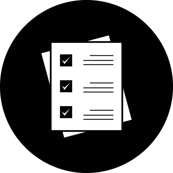 Vektor Checkliste — Stockvektor