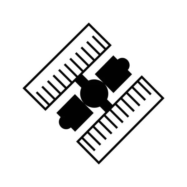 Ícone Satélite Gráfico Web Ilustração Vetorial —  Vetores de Stock