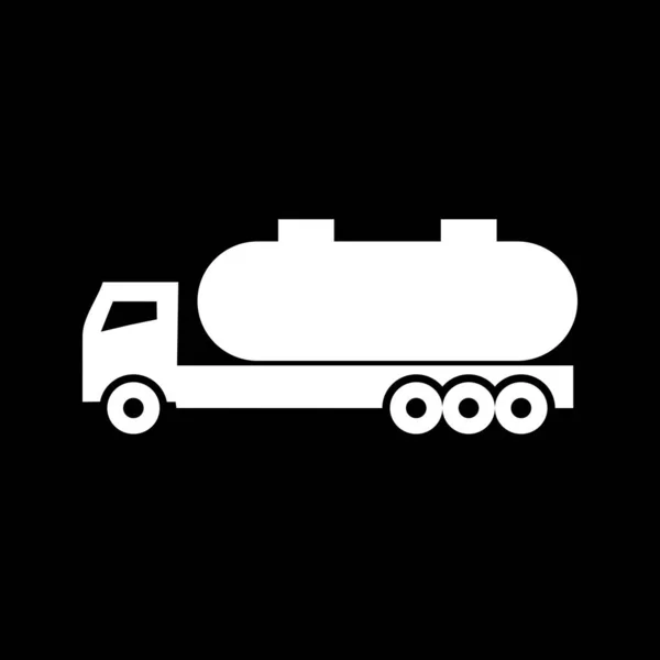 Vector Tank Truck Icon Your Project — Stock Vector