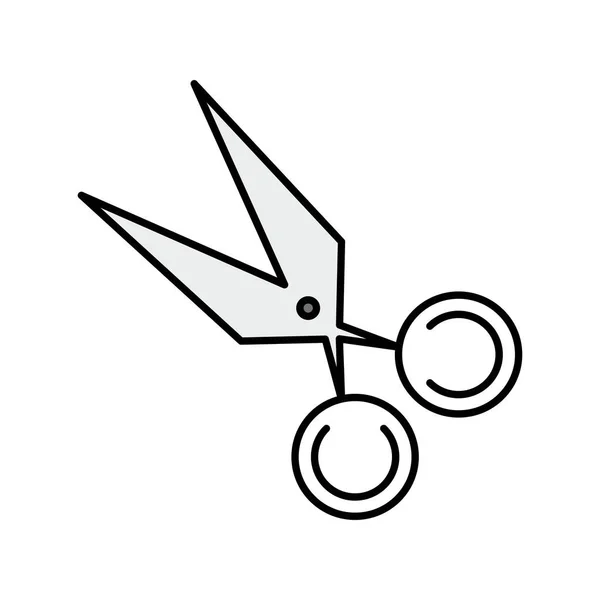 Vector Scissor Icon Plain Background Your Project — Stock Vector