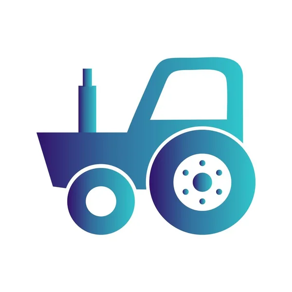 Icono Del Tractor Vectorial Para Proyecto — Archivo Imágenes Vectoriales