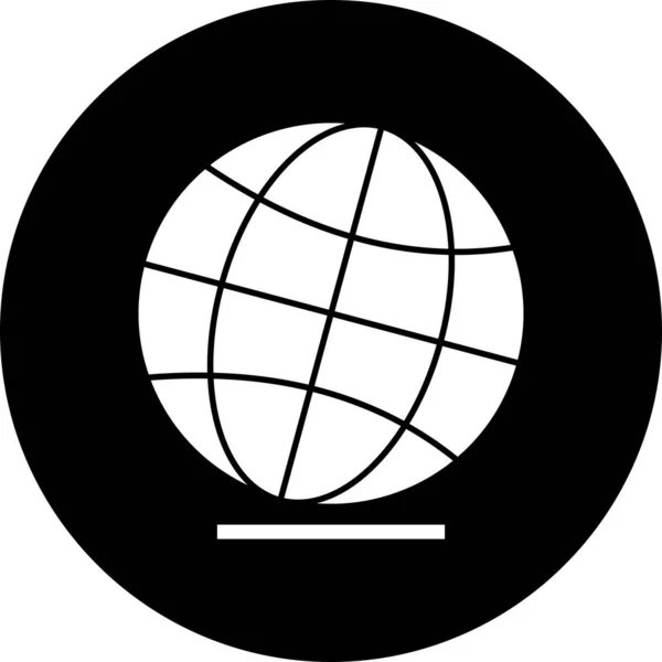 Icône Globe Vectoriel Graphisme — Image vectorielle