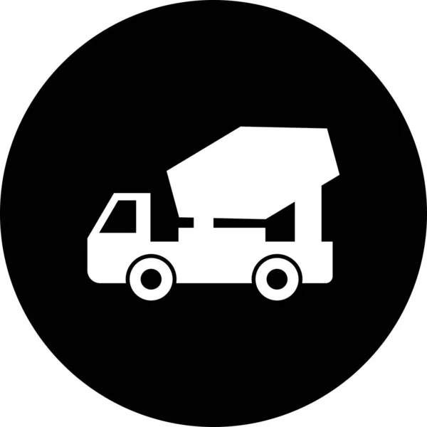 Vector Concrete Mixer Icon Para Proyecto — Archivo Imágenes Vectoriales