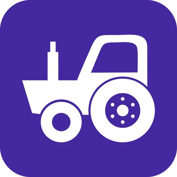 Icône Tracteur Vectoriel Pour Votre Projet — Image vectorielle