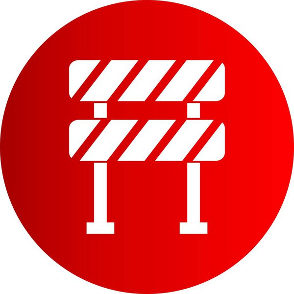 Vector barrier  icon for your project