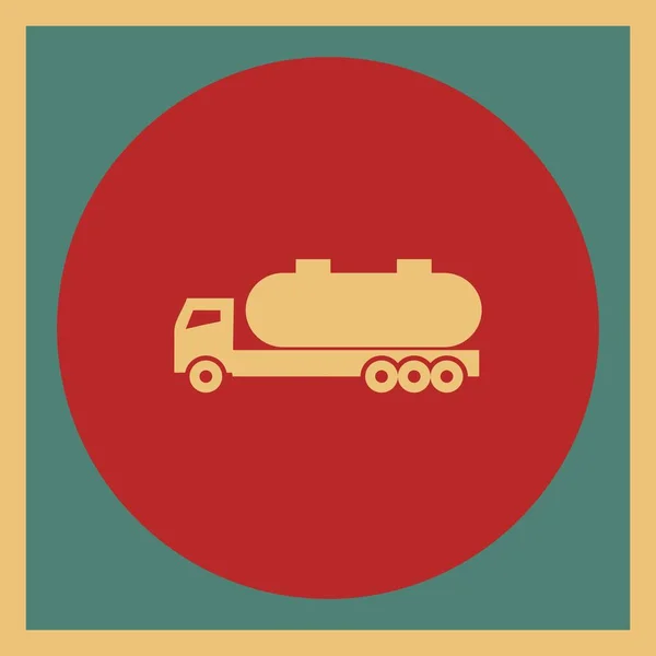 Значок Танкової Вантажівки Вашого Проекту — стоковий вектор