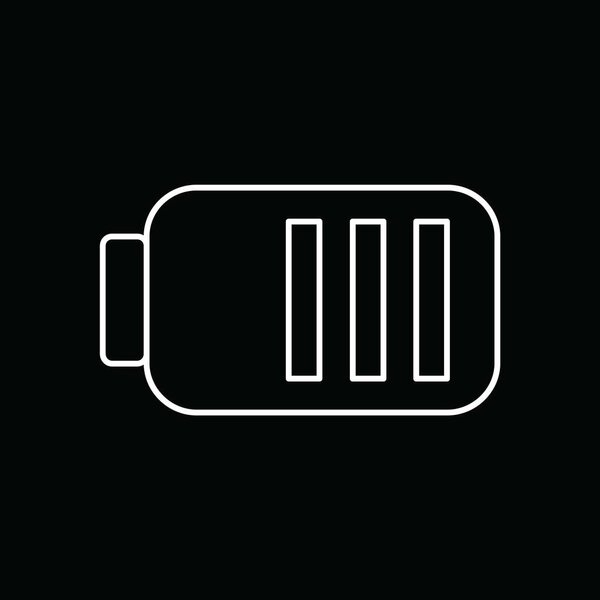 battery icon, vector illustration