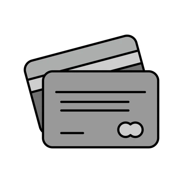 Ícone Vetor Cartão Crédito Para Seu Projeto — Vetor de Stock