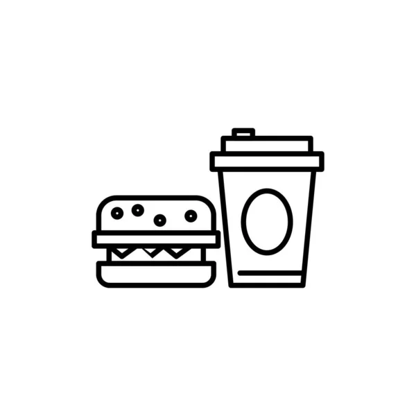 Fast Food Symbol Für Ihr Projekt — Stockvektor