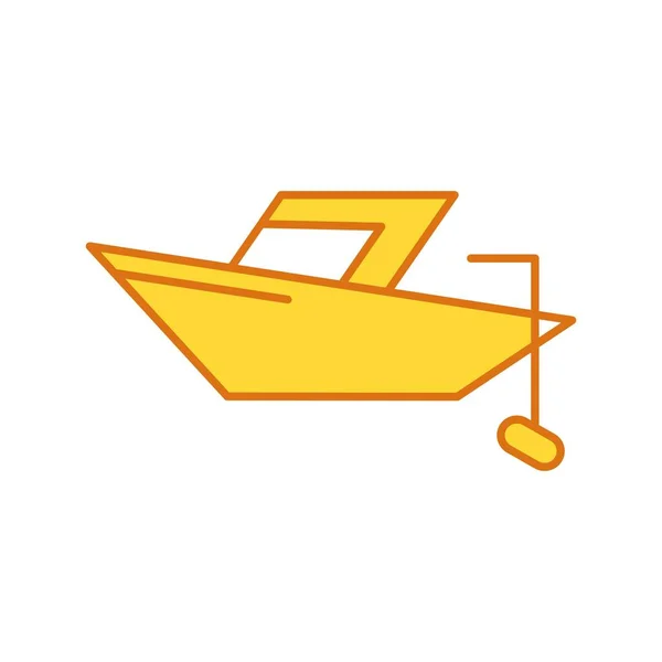 Icono Barco Vectorial Para Proyecto — Vector de stock