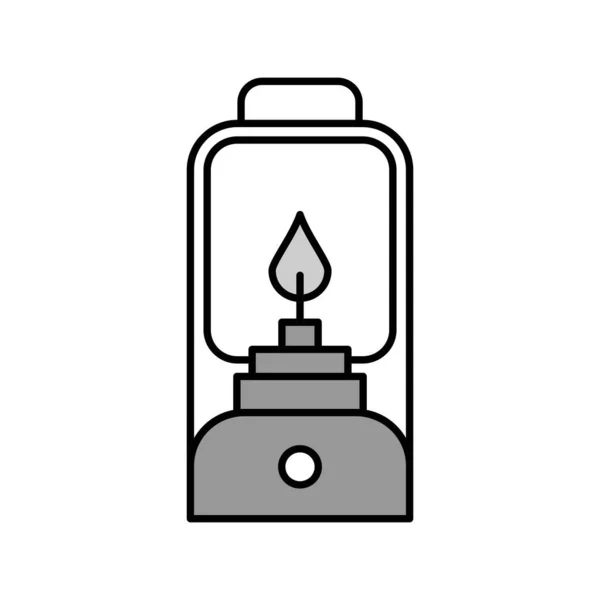 Ikona Lampy Wektorowej Prostym Tle Dla Twojego Projektu — Wektor stockowy