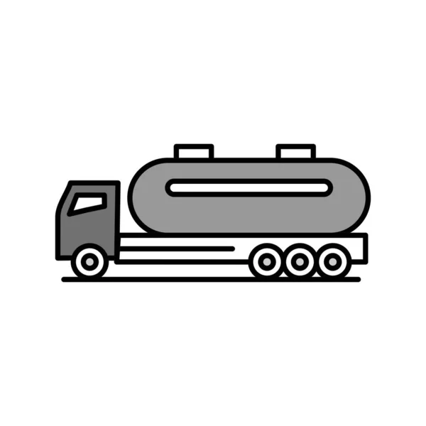 Vector Tank Truck Icon Your Project — Stock Vector