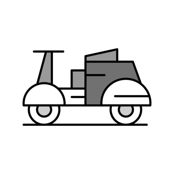 Vektorillustration Des Motorradverkehrs — Stockvektor