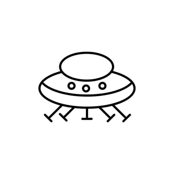 Ruimteschip Ufo Vectorillustratie — Stockvector