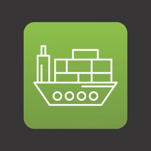 Ship Icon Your Project — Stock Vector