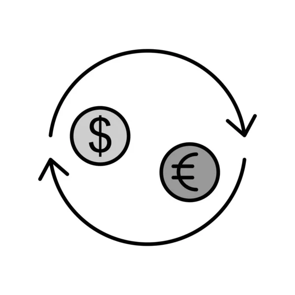 Vector Icono Transferencia Dinero Para Proyecto — Vector de stock