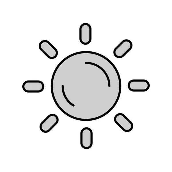Vektor Sonne Symbol Illustration — Stockvektor