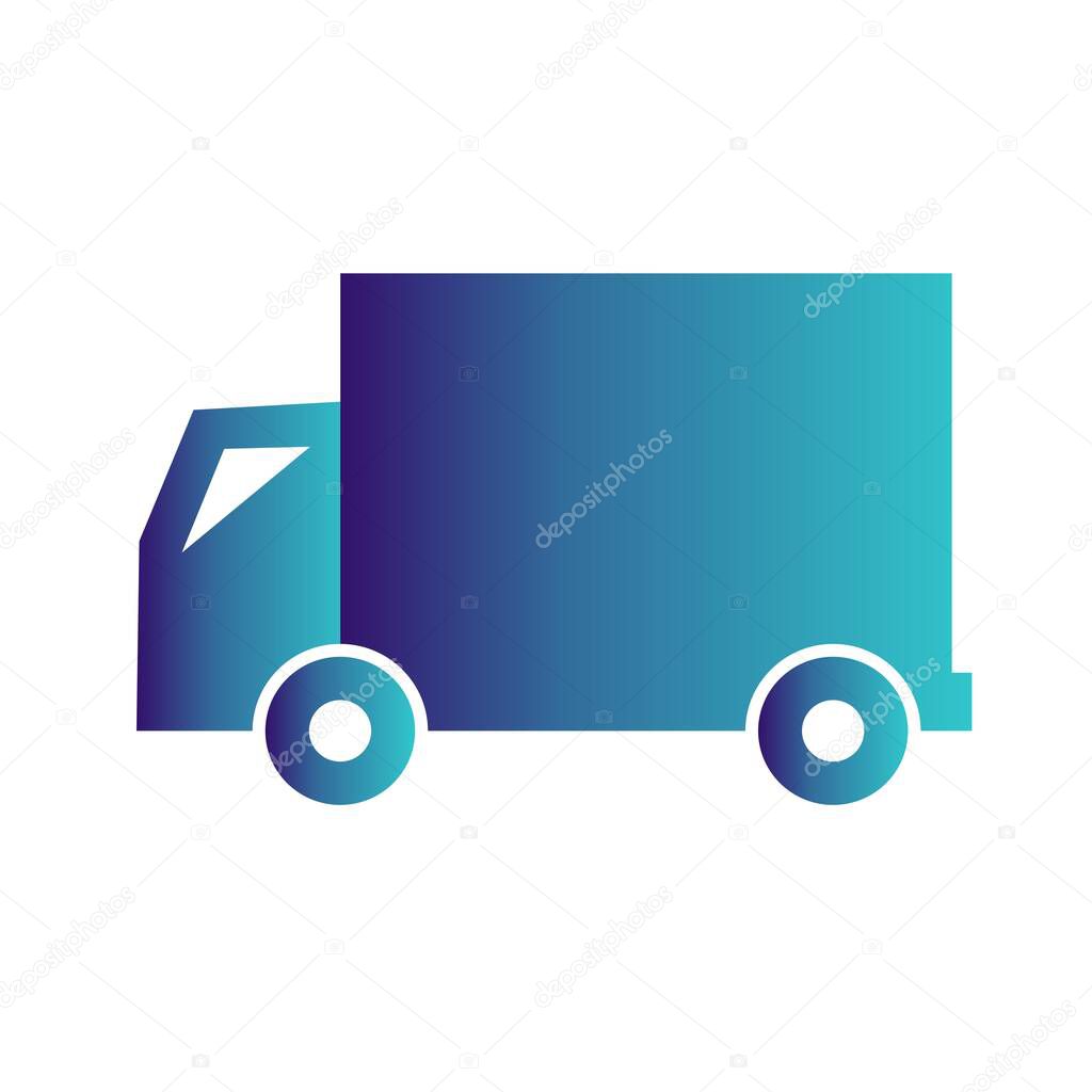 Vector truck icon for your project