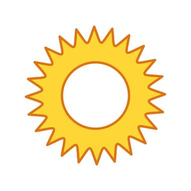  Vektör güneş simgesi illüstrasyonu