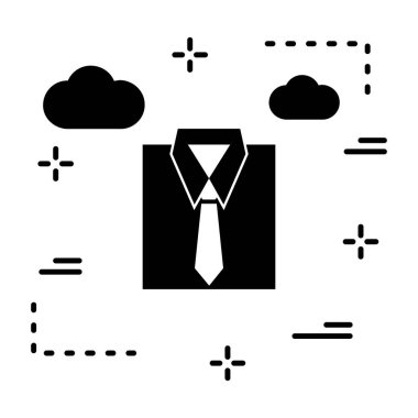  Vektör gömleği illüstrasyonu