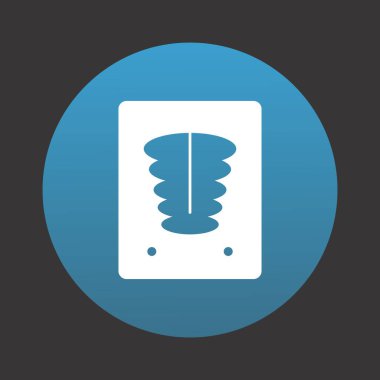  x ışını simgesi, vektör illüstrasyonu