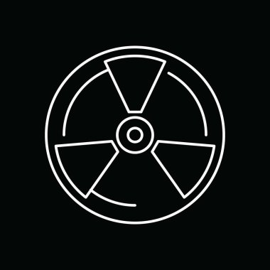 Projeniz için vektör radyasyon simgesi