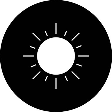  Vektör güneş simgesi illüstrasyonu