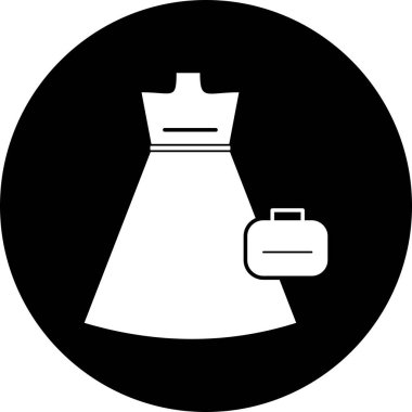 Projeniz için vektör elbise simgesi