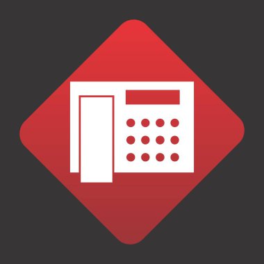 Telefon Telefon simgesi, vektör illüstrasyonu 