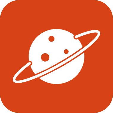 Satürn gezegeni, güneş sistemi, vektör çizimi