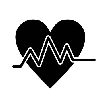 vektör kalp atışı simgesi 