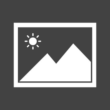 Galeri Simgesi vektör illüstrasyonu