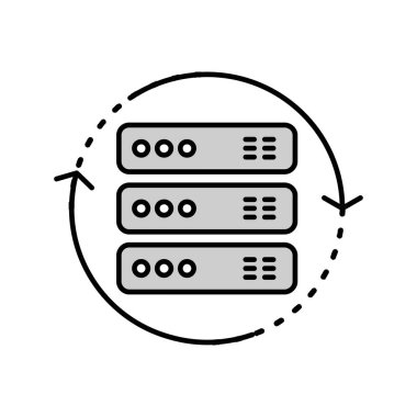  Vektör döndürme simgesi yaratıcı vektör tasarım şablonu