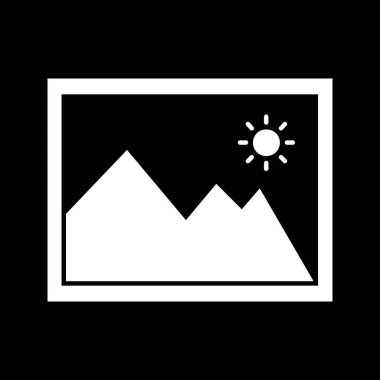 Galeri Simgesi vektör illüstrasyonu