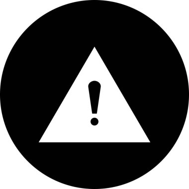 Projeniz için vektör uyarı simgesi