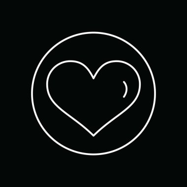 Projeniz için vektör kalp simgesi