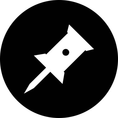 Projeniz için vektör iğnesi simgesi