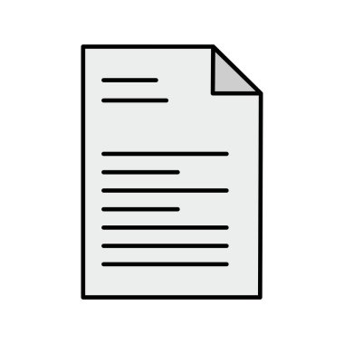 Vektör belge simgesi yaratıcı vektör tasarım şablonu